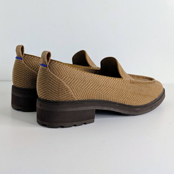 Rothy's Lug Loafer 11.5 Teak Herringbone Washable Recycled Platform - Picture 15 of 15